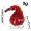 Artificial Red Pumpkin Decorative Prop 1 Pack 2