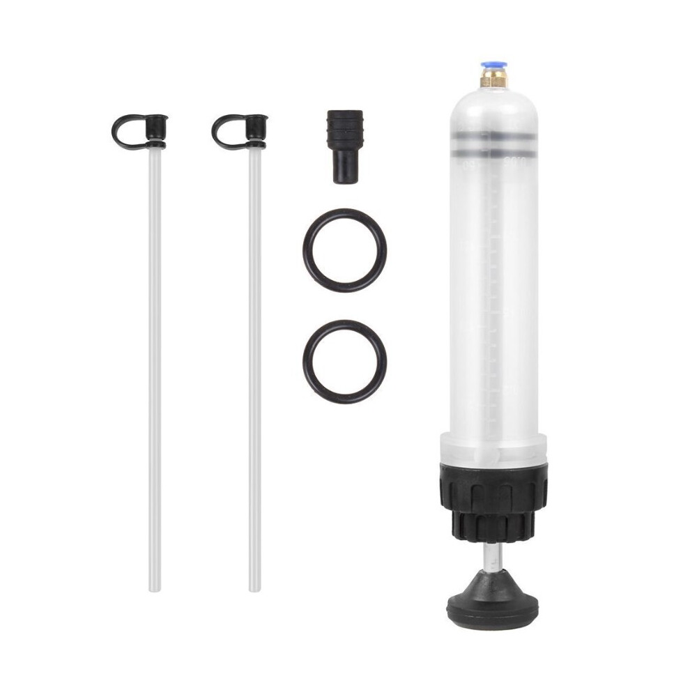 Suction Pump For Automotive Fluids, Manual Oil Extractor With Locking Button And Detachable Extension, Fluid Extractor For Gear Oil Hydraulic Fluid 9044386824301