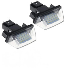 Car Exterior LED Tag Light for Rear Number Plate, No OBD Error License Plate Frame Lamps with Durable Construction and Good Quality 3528SMD LED