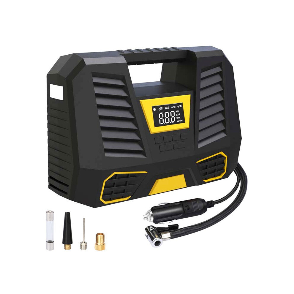 Reliable Tire Inflator, Portable Air Compressor With Digital Display For Cars, Bicycles, Motorcycles, Balloons - Easy Operation & Fast Inflation 9044386809025