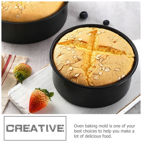 Round Stainless Steel Cake Pan with Removable Bottom 2