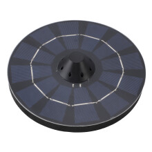 Aeratore galleggiante solare per laghetto 2,5 W 6 V 0,8 L/min