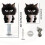 Shy Kitty Bobblehead Acrylic Cat Decor 2D Flat 3