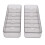 2 pezzi di scatola trasparente per cavi, 7 scomparti, 26x9,5x4,5 cm 16