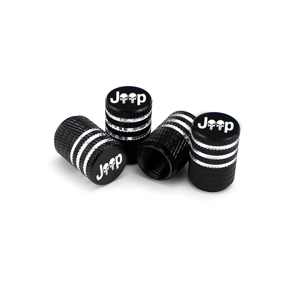 Skull Style Valve Stem Caps For Tires, Leakproof Tire Air Rim Cover With Universal Fit Design, Corrosion Resistance Metal Valve Protectors For Cars 9044386793034