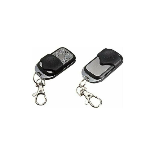 Portable Keychain Remote Control for Universal Garage Door Openers, Compact and Lightweight 4 Button Remote with Easy to Program Functionality, 2