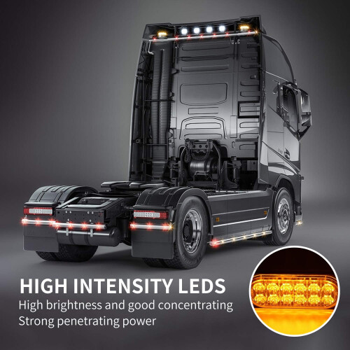 Flash Patterns Emergency Warning Lights, 6-LED Super Bright Strobe Light Bar with Sync Feature, Easy to Install High Visibility Drive Security 1