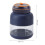 Bleu USB 1300mAh Mixeur portable à main 800ml 2