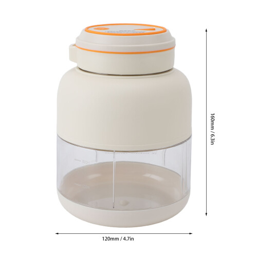 Portable Handheld Fruit Blender 800ml USB Rechargeable White 1
