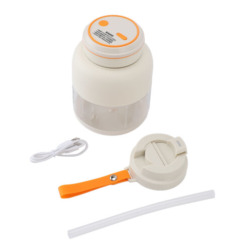 Portable Handheld Fruit Blender 800ml USB Rechargeable White 2