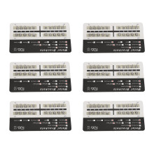 200pcs Metal Dental Brackets, Highly Polished Teeth Braces in Black & White