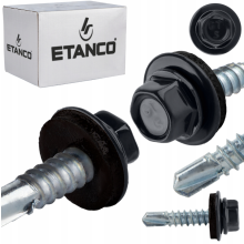 ETANCO GT5 Bohrschrauben für Metall auf Metall RAL 7016 Anthrazitgrau 5,5 x 32 mm 250 St.