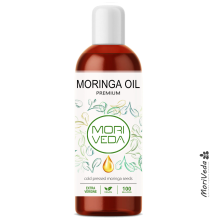 Moriveda Moringa Öl Premium, Erstpressung aus geschälten Oleifera Samen & Schoten 100ml