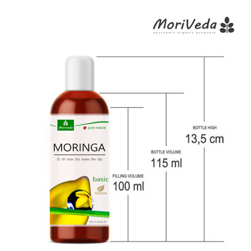 Moriveda Moringa Öl Basic, Kaltpressung aus Oleifera Samen & Schoten, 100ml 2