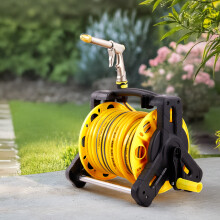 35m Portable Garden Watering Hose Reel Set