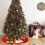 Christmas Tree Skirt with Snowflakes, 90 cm, Polyester 1