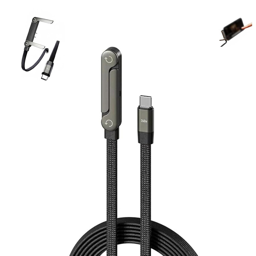 Invisible Holder Charger Cable With Foldable Stand 240W 5Ft 919886945971
