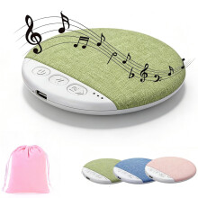 Altavoz Bluetooth tipo almohada con ruido blanco y temporizador de apagado.