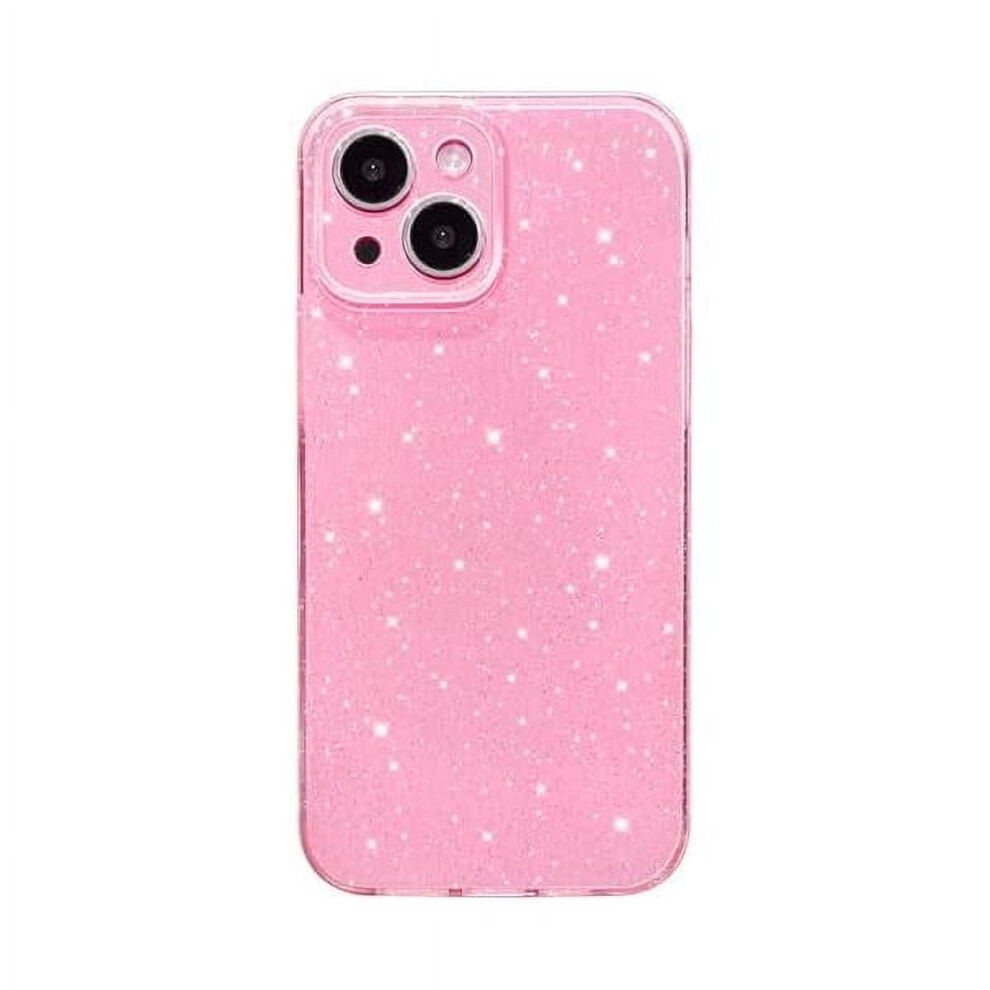 Glitter Iphone 15 Plus Case Â Sparkly Shiny Bling 6.7", Thin Slim Tpu Bumper, Shockproof & Soft, Bright For Women & Girls Pink 9426043007300