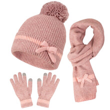 Winter Knitted Scarf, Hat & Gloves 3-Piece Set for Women & Men – Cold-Proof, Cozy Outdoor Wear