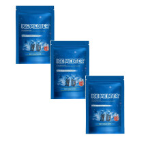 Ice Melt Safer for Concrete, Effective to -15F, 3 Pcs (7.09x5.12"), Sidewalk & Driveway Salt