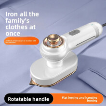 Mini clothes iron, foldable, with heat insulation and anti-scalding base, fast ironing in a large area, fast heating, suitable for wrinkling clothes.