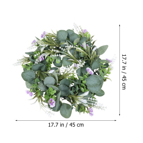 24 Inch Green Eucalyptus Wreath Plastic 1