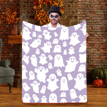 Halloween Ghost Throw Blanket 100x130cm Velvet Sofa Blanket