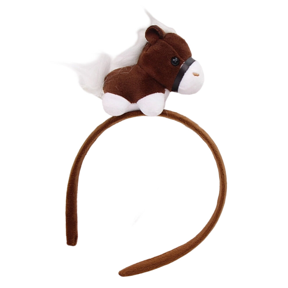 Stuffed Horse Plush Headband for Chinese New Year Festival