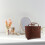 Sac cabas marron tissé avec anses robustes (1 pièce) 1
