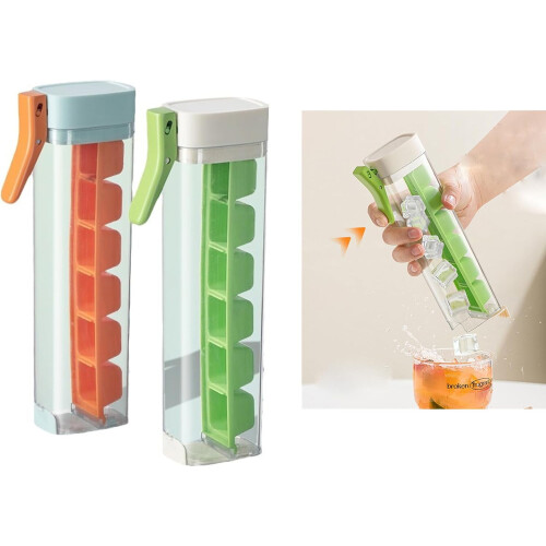 One-Press Ice Cube Tray – 12-Cavity, BPA-Free Plastic 2