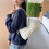 Dame polyester skuldertaske justerbar rem 11,8x7x3,9 5