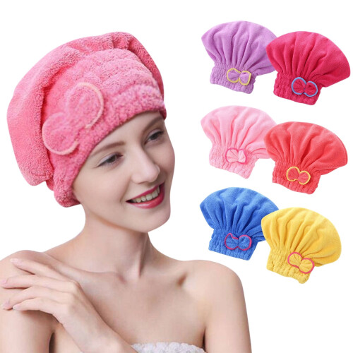 Microfiber Hair Drying Cap – Quick Absorb, Elastic Fit,