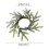 Christmas candle ring artificial pine and red berries small 4
