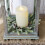 Christmas candle ring artificial pine and red berries small 7