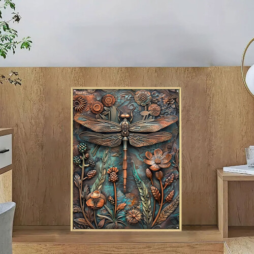 3D Wrought Iron Wall Art Panel 30x20cm