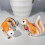 Yellow Squirrel Garden Statues 2 pcs Resin 4