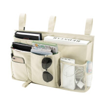 Etagenbett-Organizer mit 8 Fächern in Beige, 600D Oxford-Gewebe