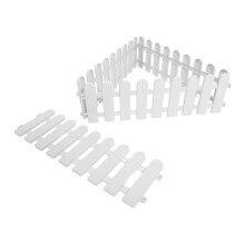 Cerca de tartaruga de plástico branco para uso externo (4 peças)