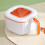 Airtight Spice Organizer with 4 Compartments and Measuring 5