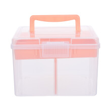 Double Layer Cosmetic Organizer Box Transparent