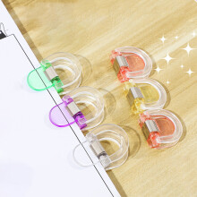 under $5 Translucent Plastic Clip Binder Paper Clamps for Home Office Shop Supplies for File Picture Photo Food Bags