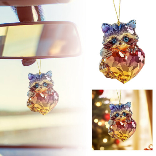 Valentine's Day Cat Dog Rabbit Acrylic Keychain3pcs