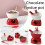 Ceramic heart fondue pot set with 2 forks 1
