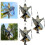 Handgefertigter Windspinner aus Buntglas – Memphis Melody 1
