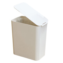 Skrivbordspapperskorg med lock, plast, 15,3 cm