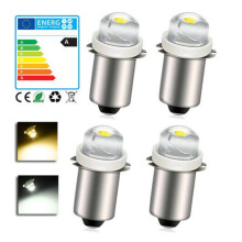 P13.5S LED-lampa 0.5W 3V/4.5V/6V Vit 6000K