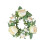 Artificial Rose Candle Ring Red Rose Eucalyptus 1 Pack 2