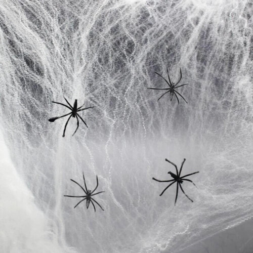 Glow-in-the-Dark Cotton Spider Web, 1 Pack