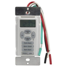 Minuteur numérique mural blanc 15 A programmable